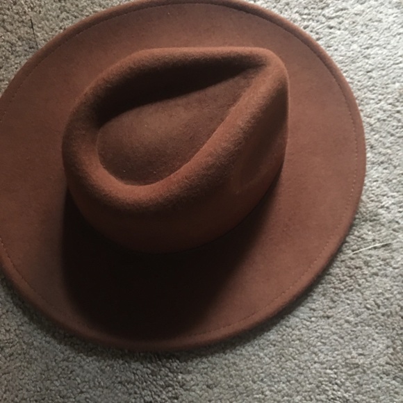 Caramel Wool Rancher Hat w/ Chocolate Ribbon - Picture 3 of 4